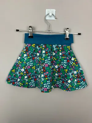 Frugi teal spring skort 2-3y
