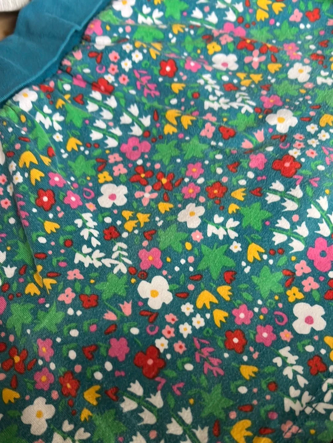 Frugi teal spring skort 2-3y