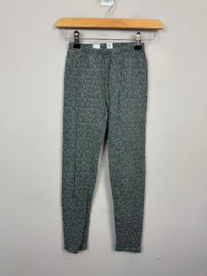Gap grey heart leggings 10-11y