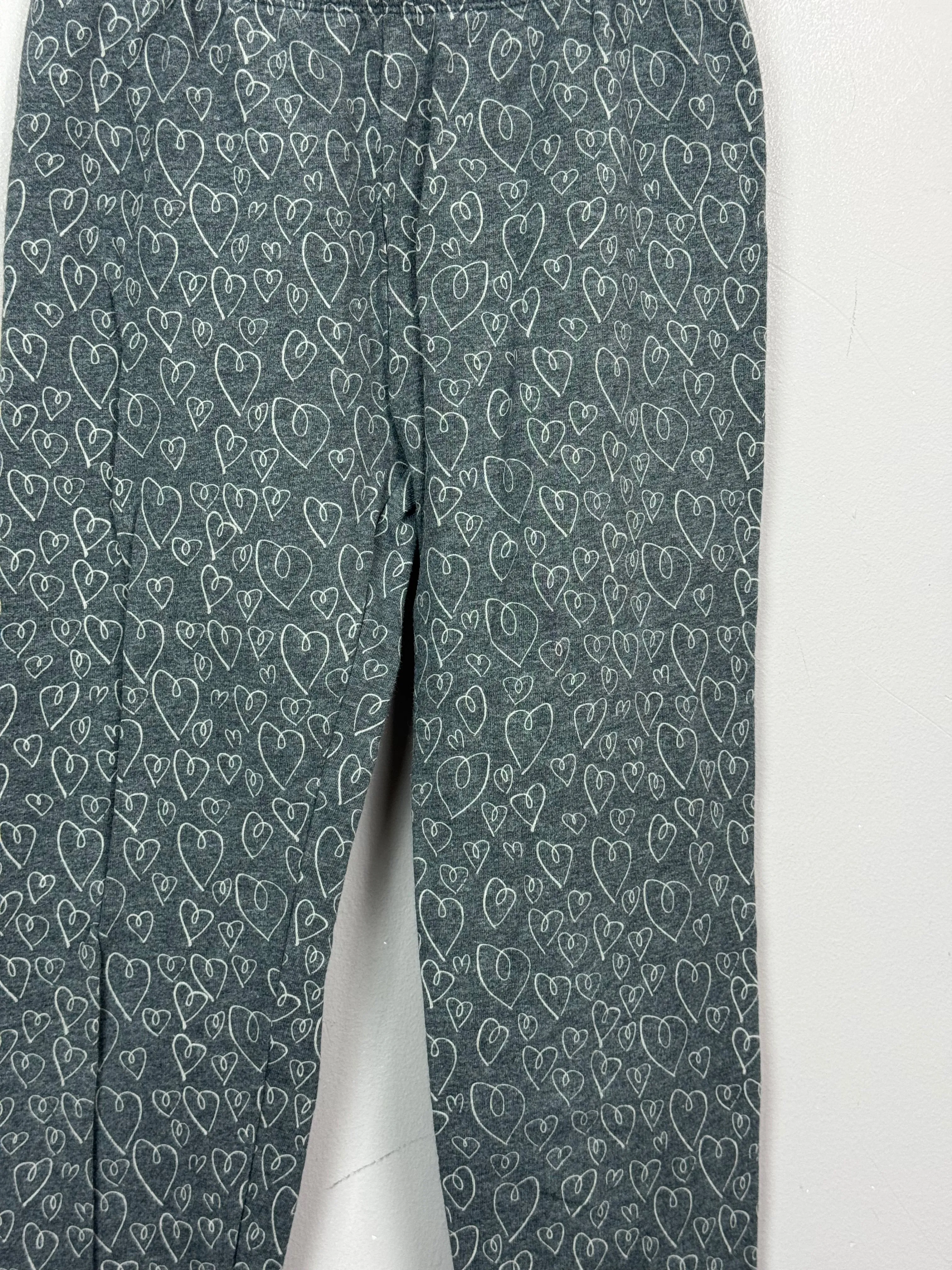 Gap grey heart leggings 10-11y