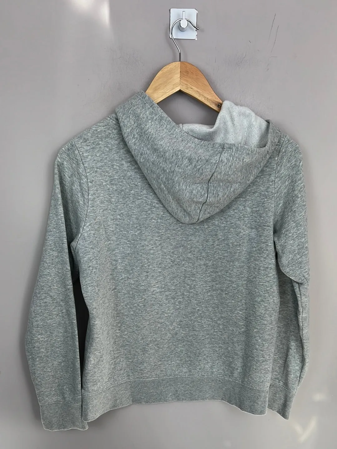 Gap Grey/neon pink logo hoodie 14-16y XXL