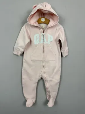 Gap pale pink romper 3-6m