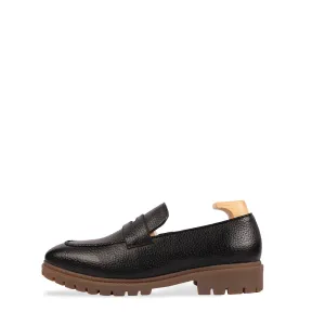 Goswell Milled Black Slip Ons