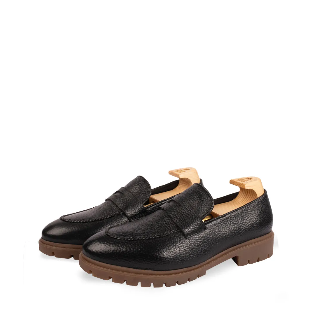 Goswell Milled Black Slip Ons