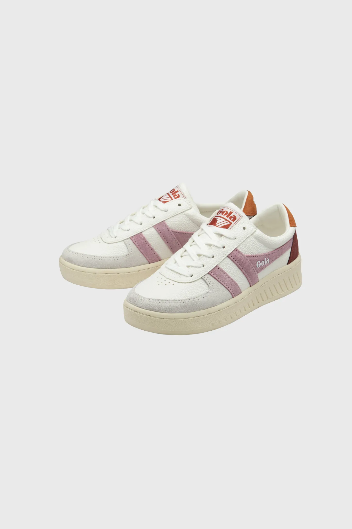 GRANDSLAM TRIDENT WOMEN SNEAKERS - WHITE/CANDY/MOODY ORANGE
