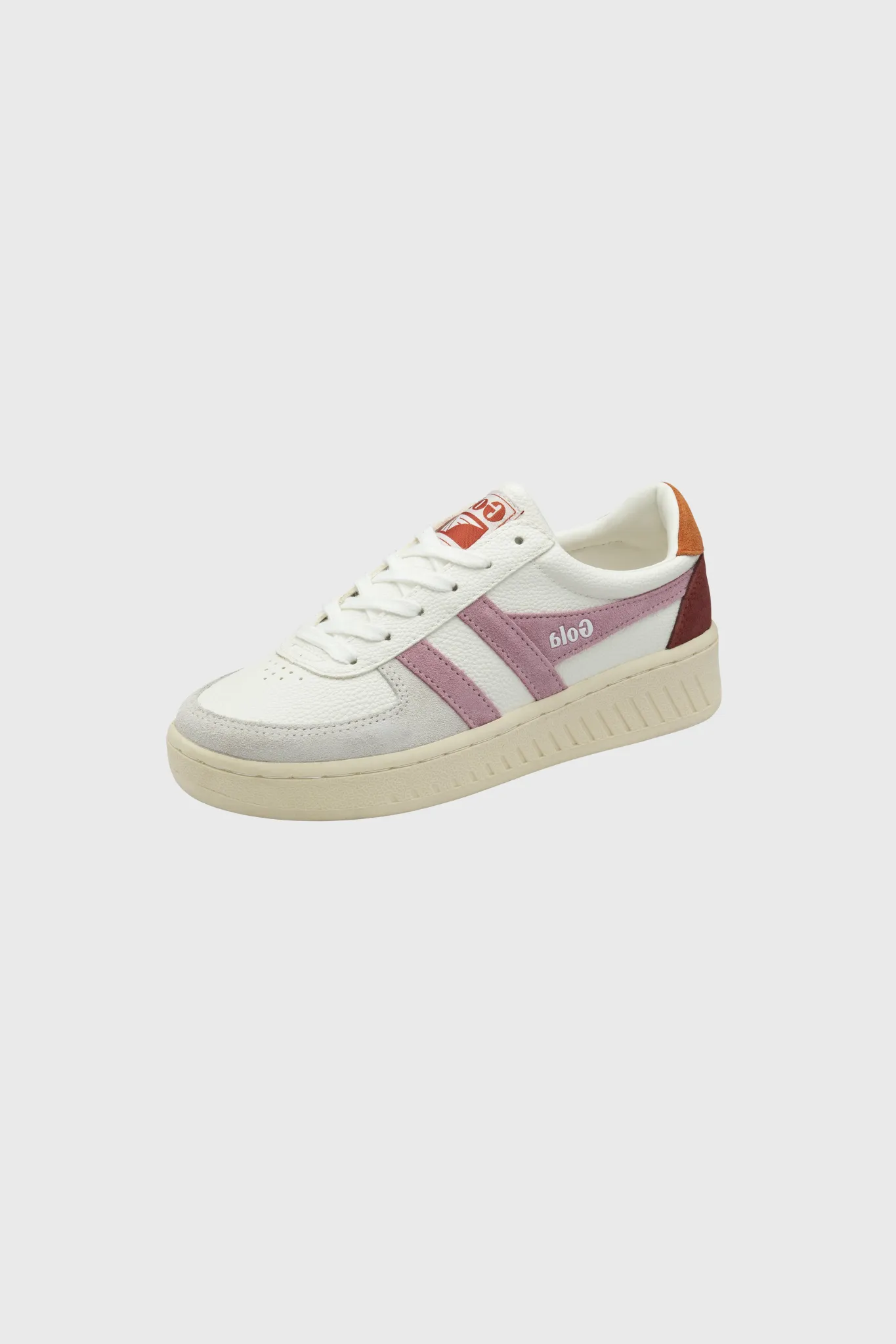 GRANDSLAM TRIDENT WOMEN SNEAKERS - WHITE/CANDY/MOODY ORANGE