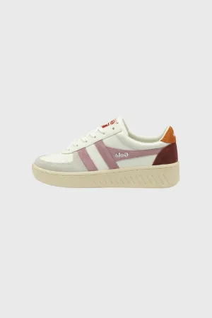 GRANDSLAM TRIDENT WOMEN SNEAKERS - WHITE/CANDY/MOODY ORANGE