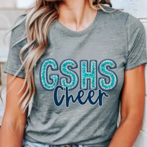 GSHS Cheer Faux Sequin Tee