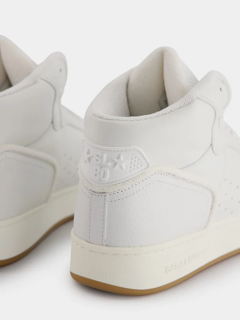 High-Top Leather Sneakers