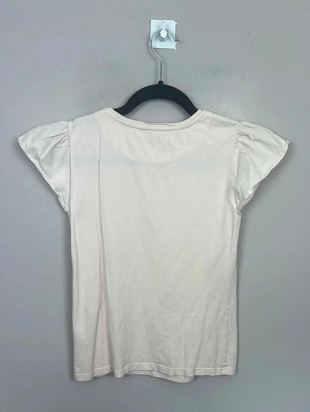 John Lewis pale pink bunny t-shirt 12y