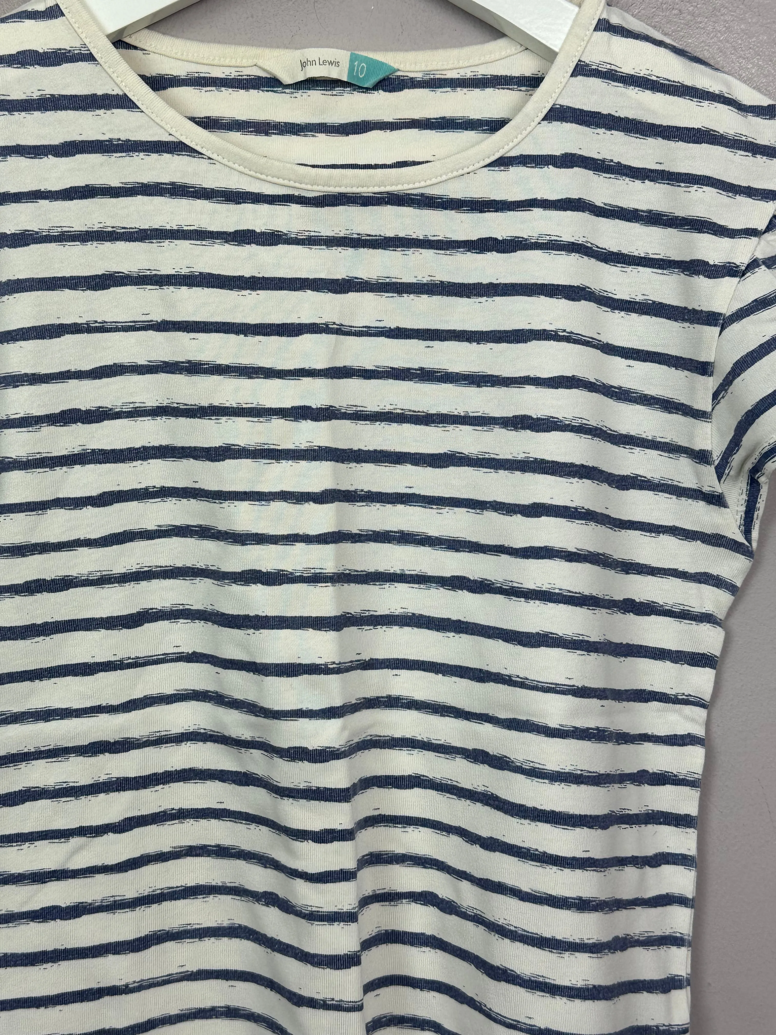 John Lewis Stripe T-shirt 10y