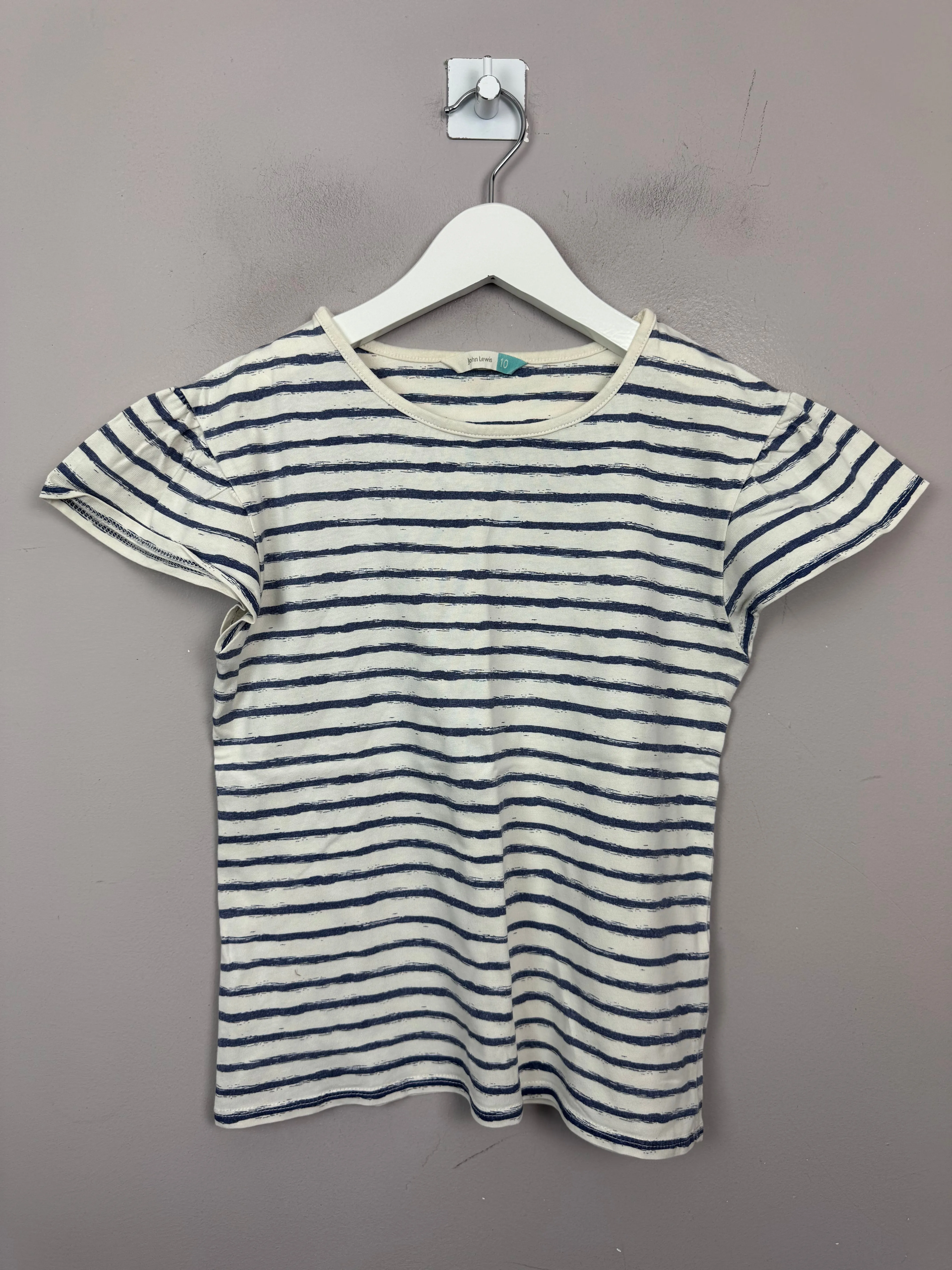 John Lewis Stripe T-shirt 10y