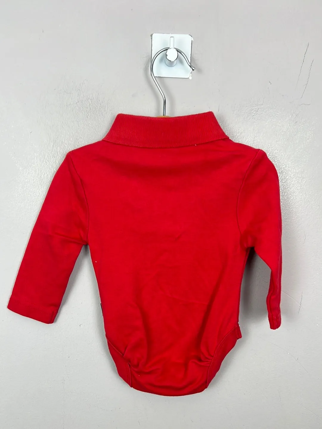 Jojo Maman Bebe Red Polo Bodysuit 0-3m, 3-6m