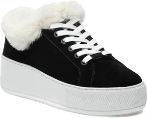 J/Slides Mellia Black Suede 8.5 M