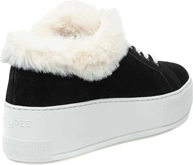 J/Slides Mellia Black Suede 8.5 M