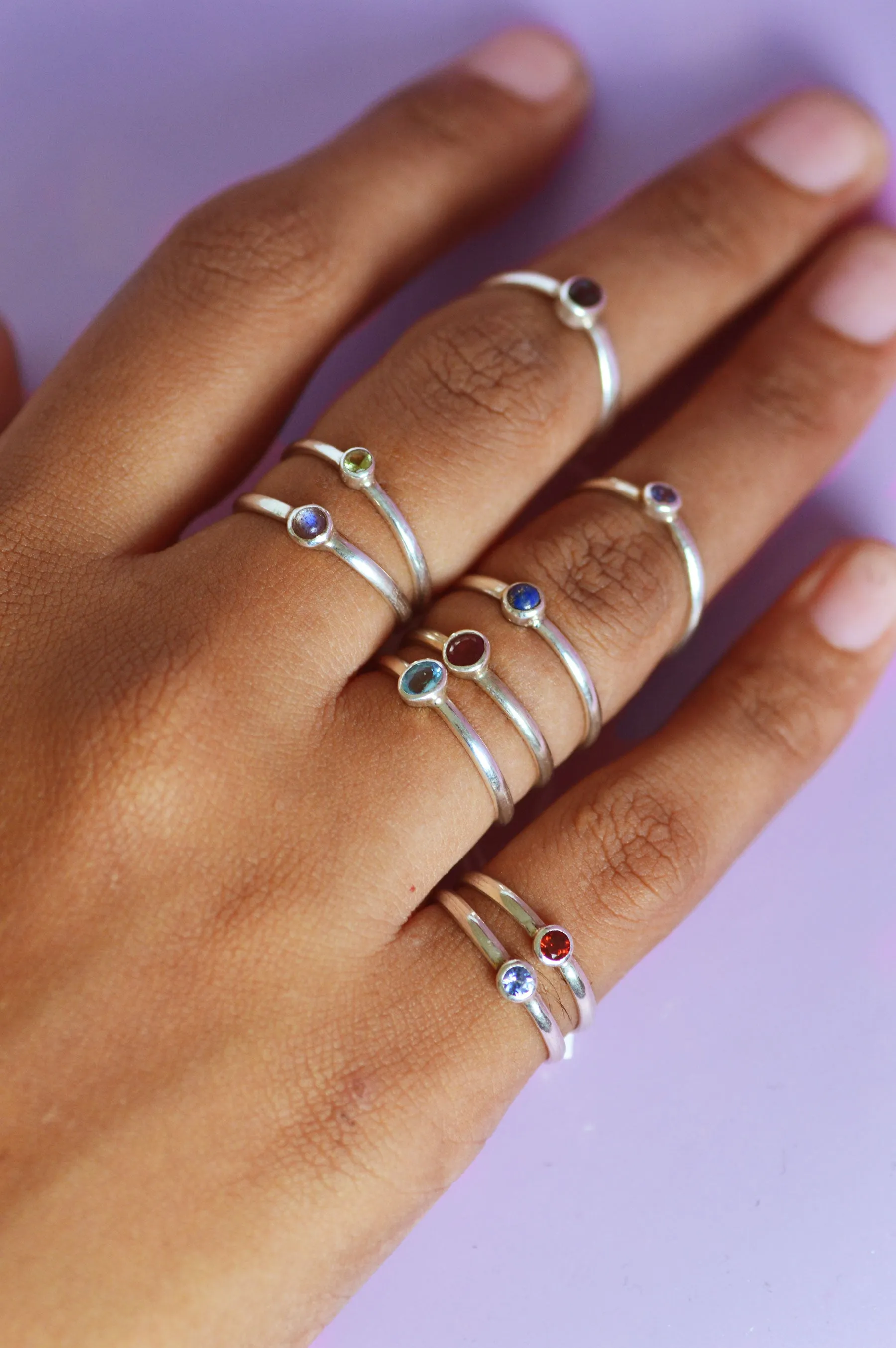 Julia Labradorite Silver Ring