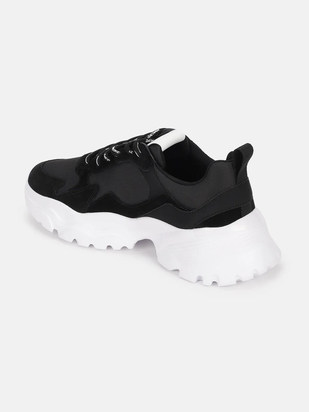 Just Cavalli Men Black Solid Lace-up Sneakers