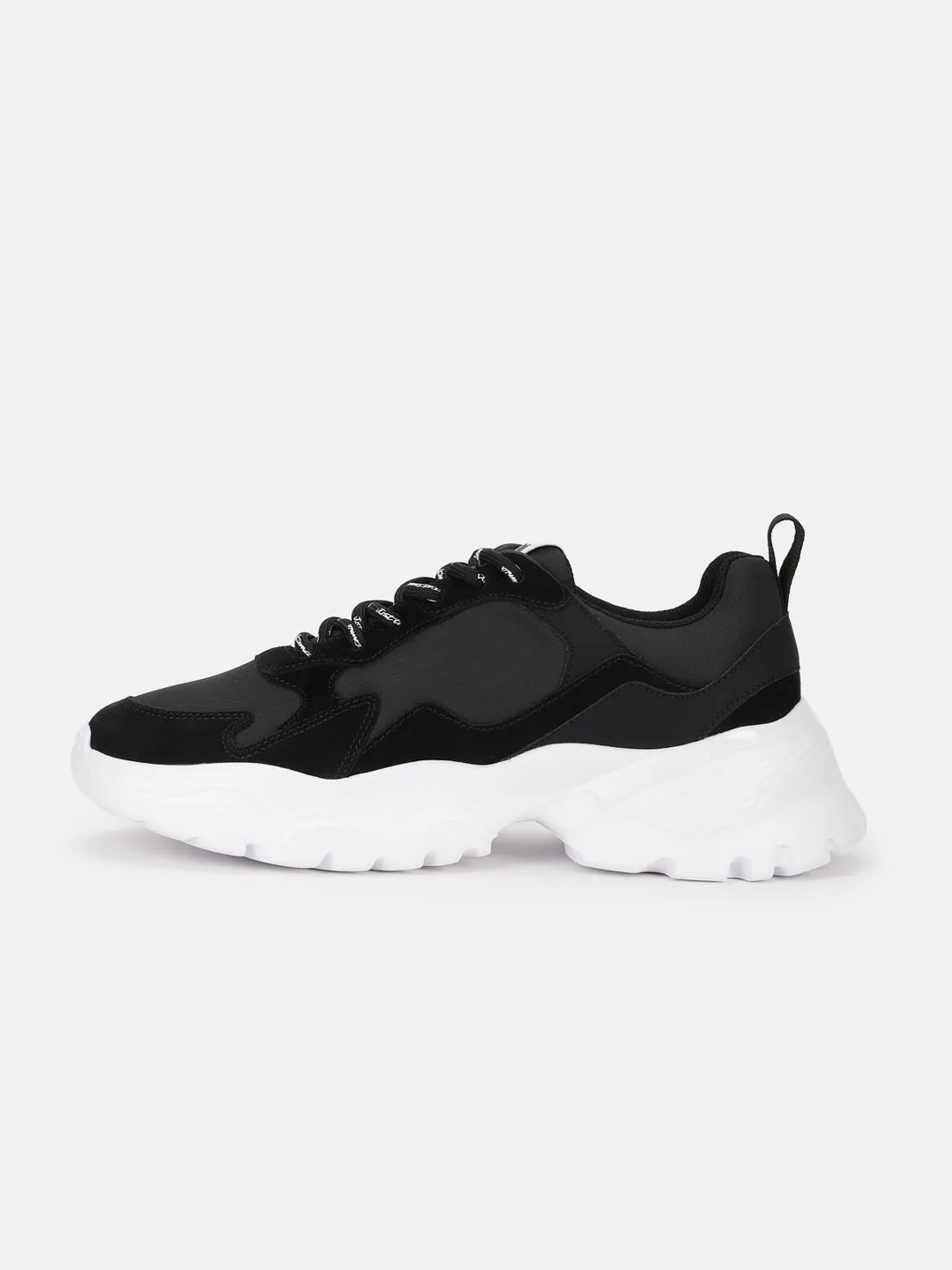 Just Cavalli Men Black Solid Lace-up Sneakers