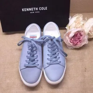 Kenneth Cole Blue Leather Sneakers 9