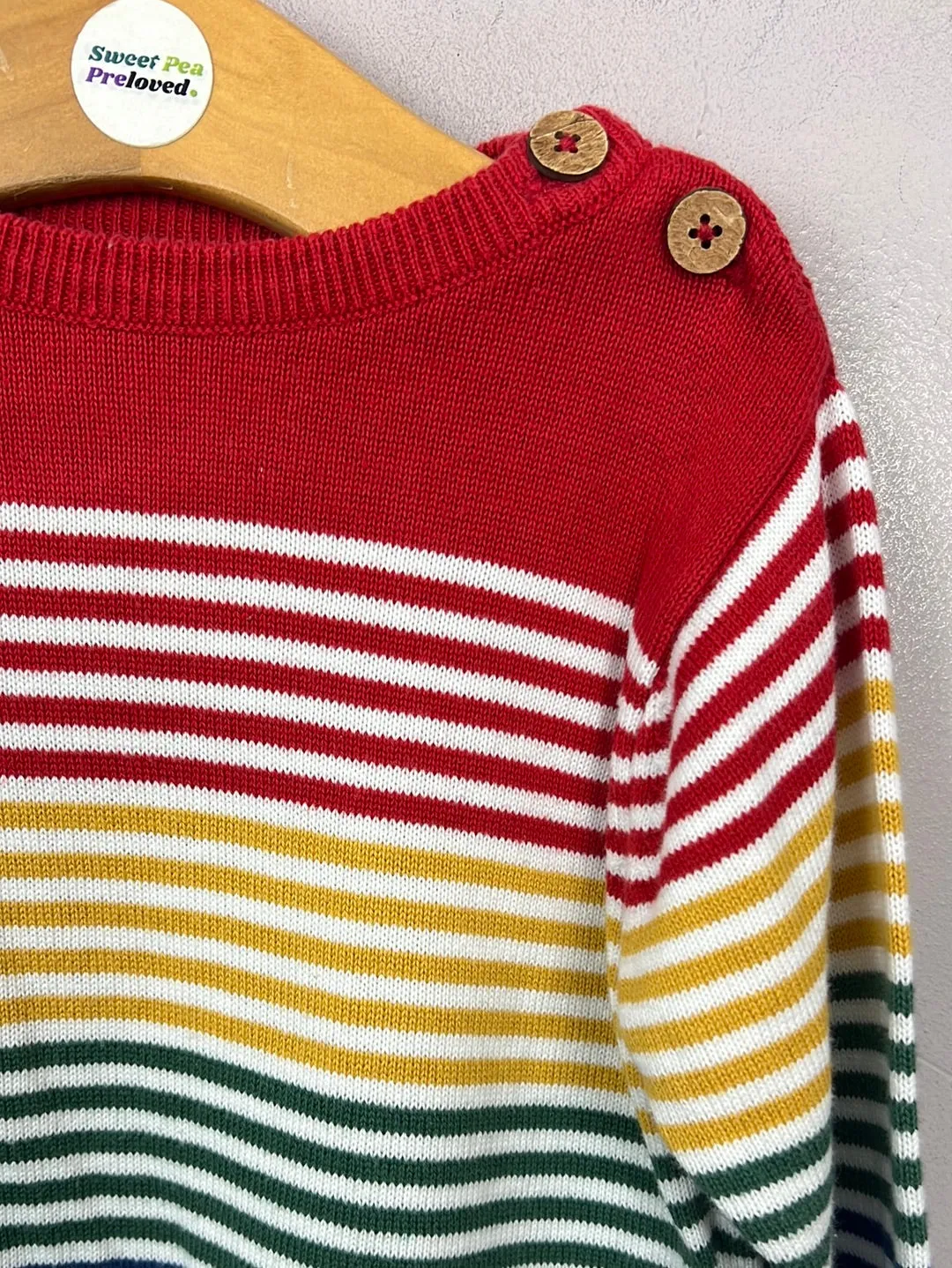 Kite primary stripe jumper 6-9m