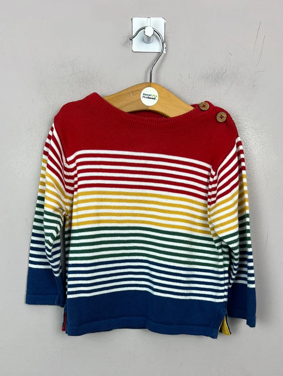 Kite primary stripe jumper 6-9m