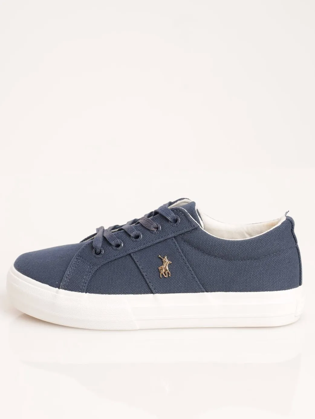 Ladies Classic Canvas Sneaker - Navy