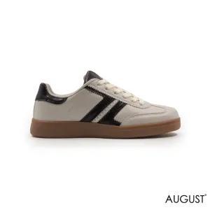 LEATHER,RUBBER SOLE,LACE-UP SNEAKER