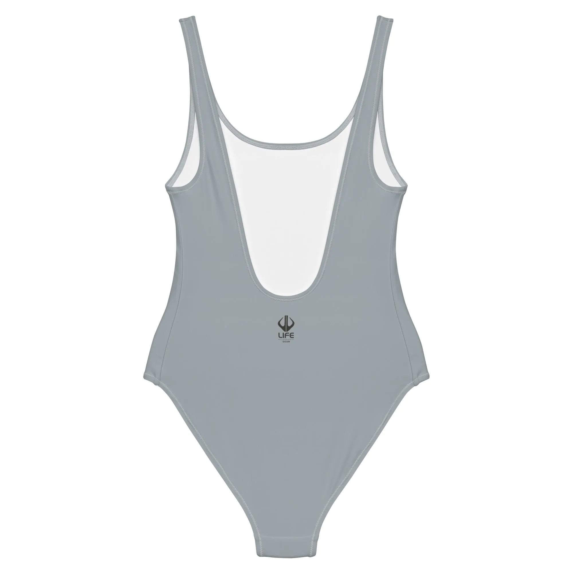 Life League Gear - "Cool Grey" - Women's One Piece (Cool Grey, Black Trim)
