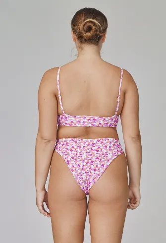 LOKAHI CHLOE TOP-PINK GARDEN