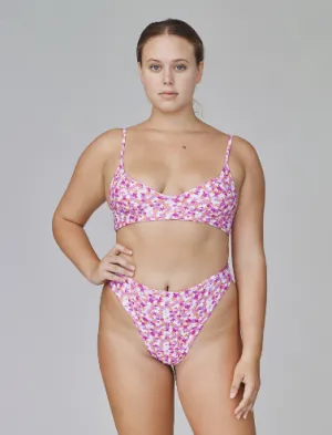LOKAHI CHLOE TOP-PINK GARDEN
