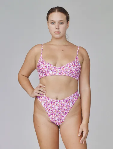 LOKAHI CHLOE TOP-PINK GARDEN