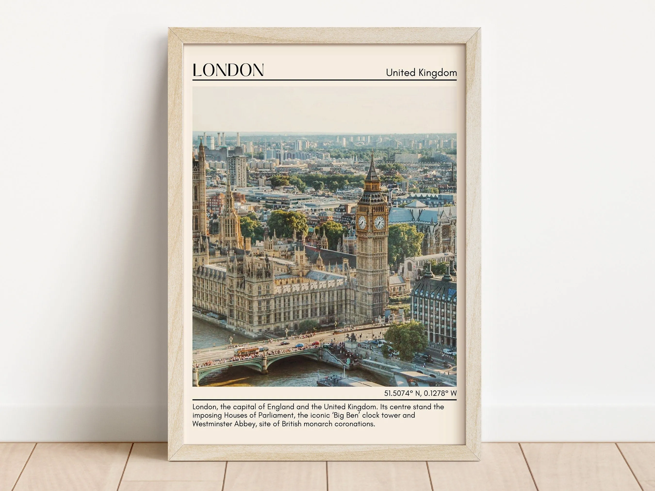 London Minimal Wall Art, United Kingdom