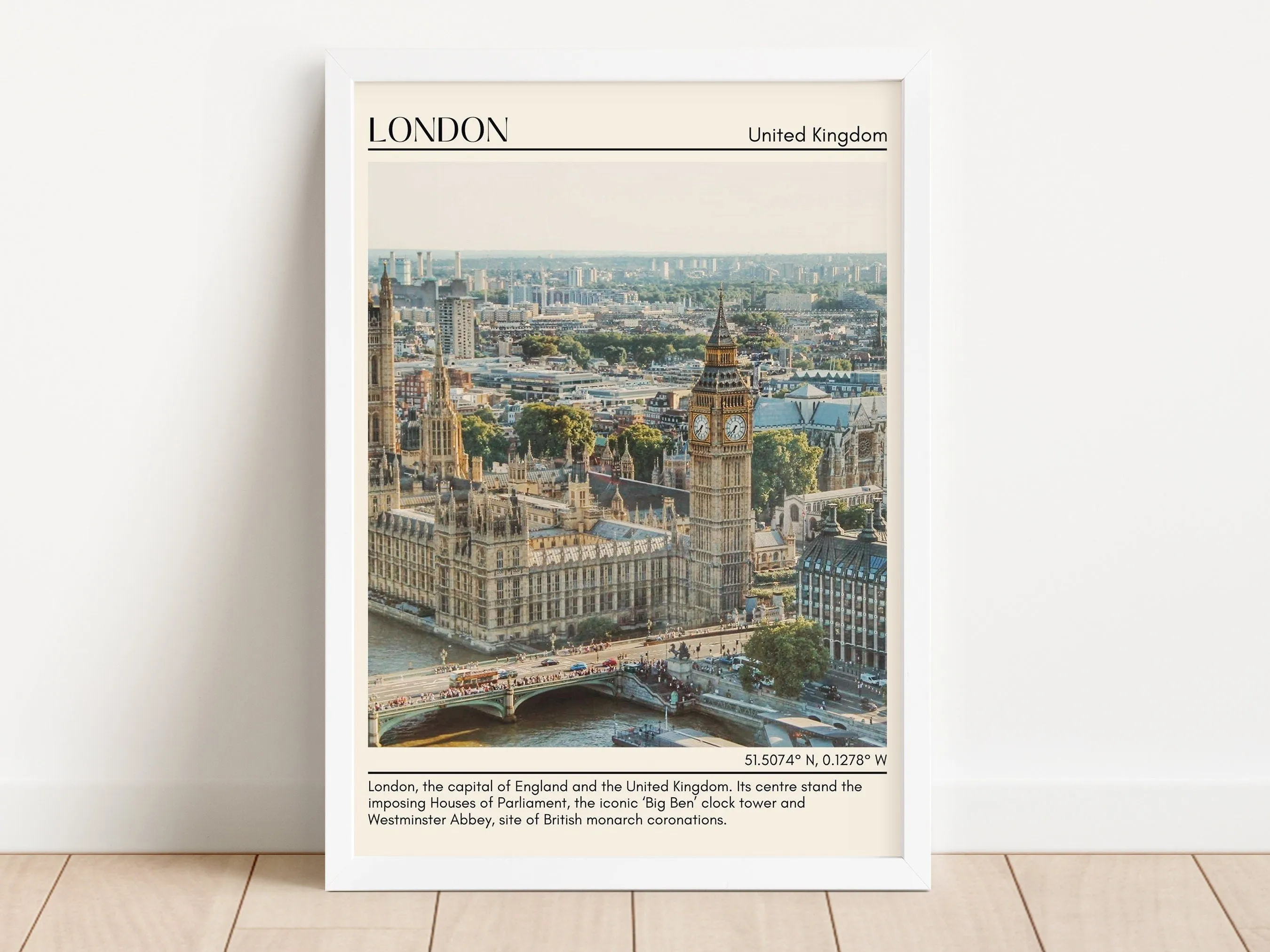 London Minimal Wall Art, United Kingdom