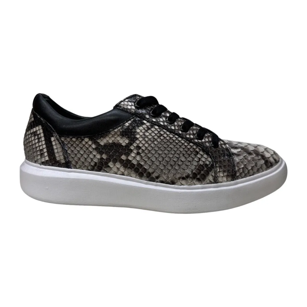 Los Altos Natural Python Low Top Sneakers