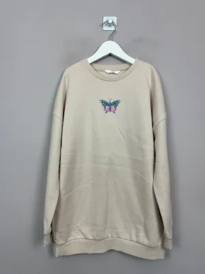 M&S Good Vibes Butterfly Sweatshirt 10-11y
