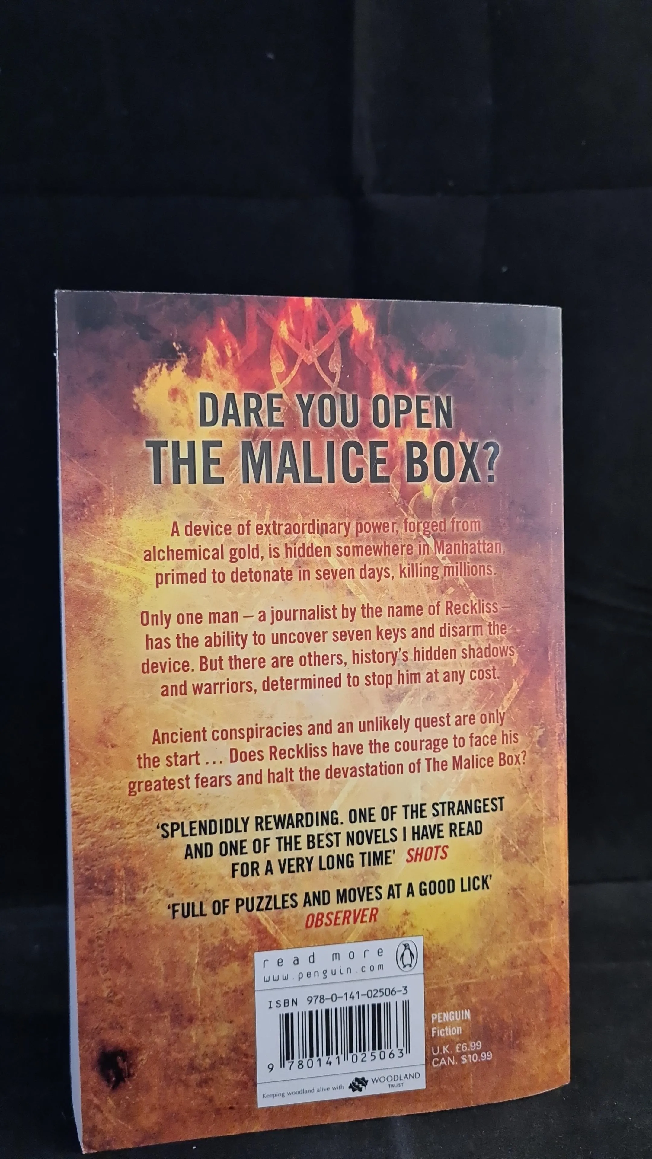 Martin Langfield - The Malice Box, Penguin Book, 2008, Paperbacks