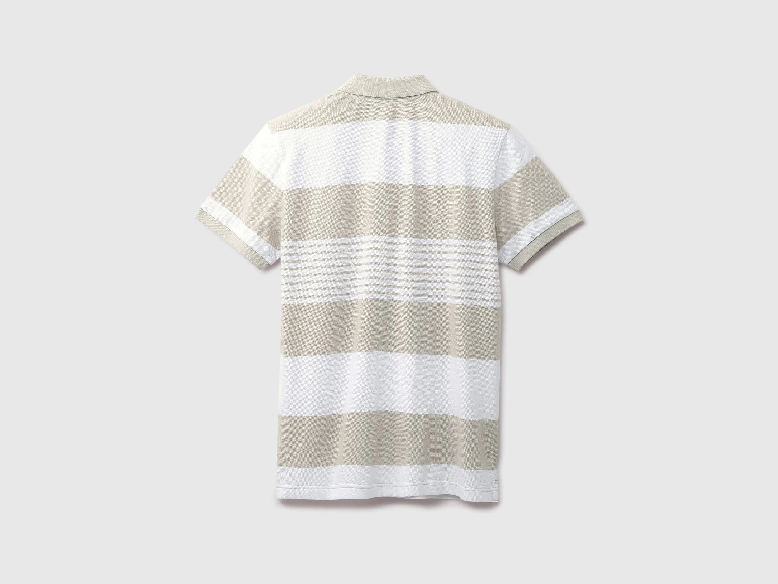 Mens Short Sleeve Stripe Polo T-Shirt