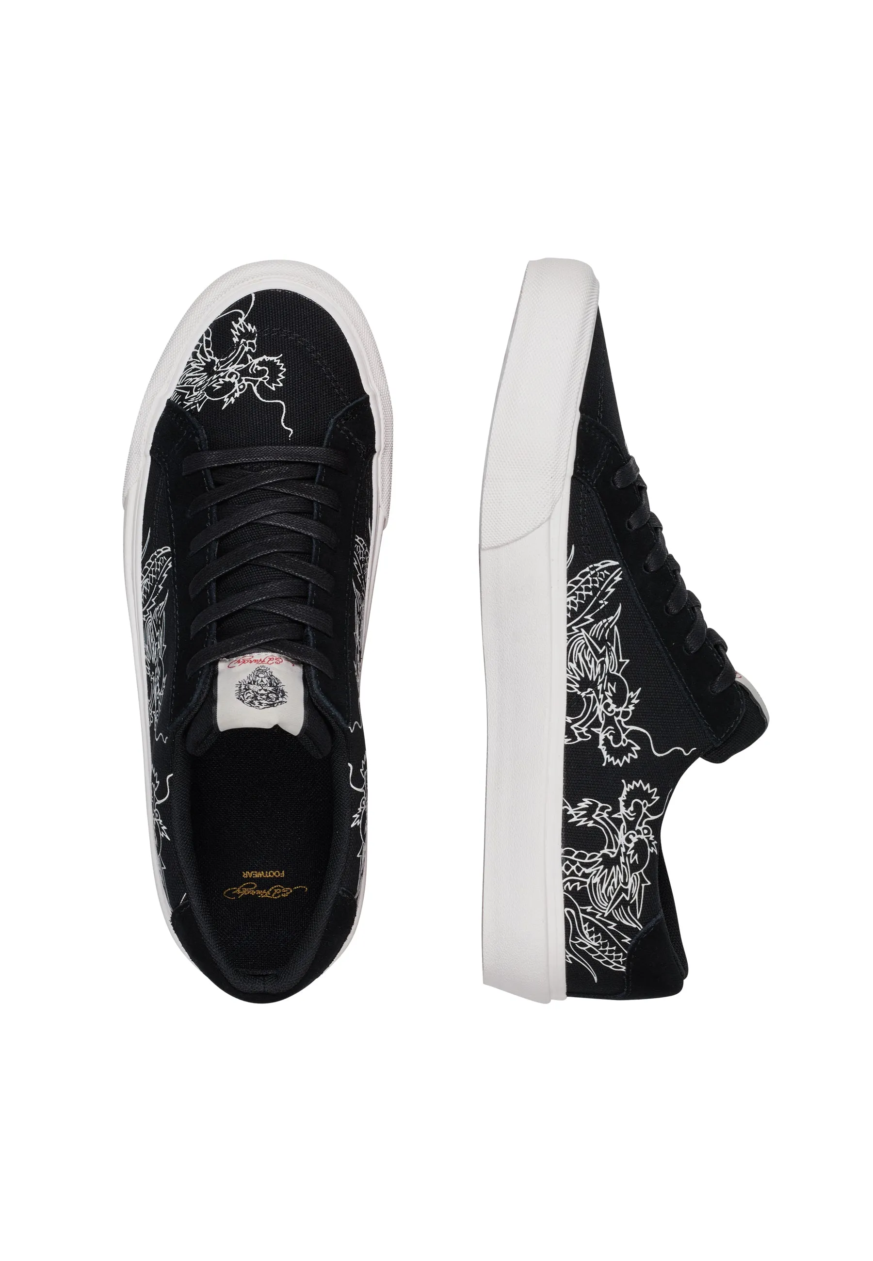 Mens Skater Low - Dargons - Black