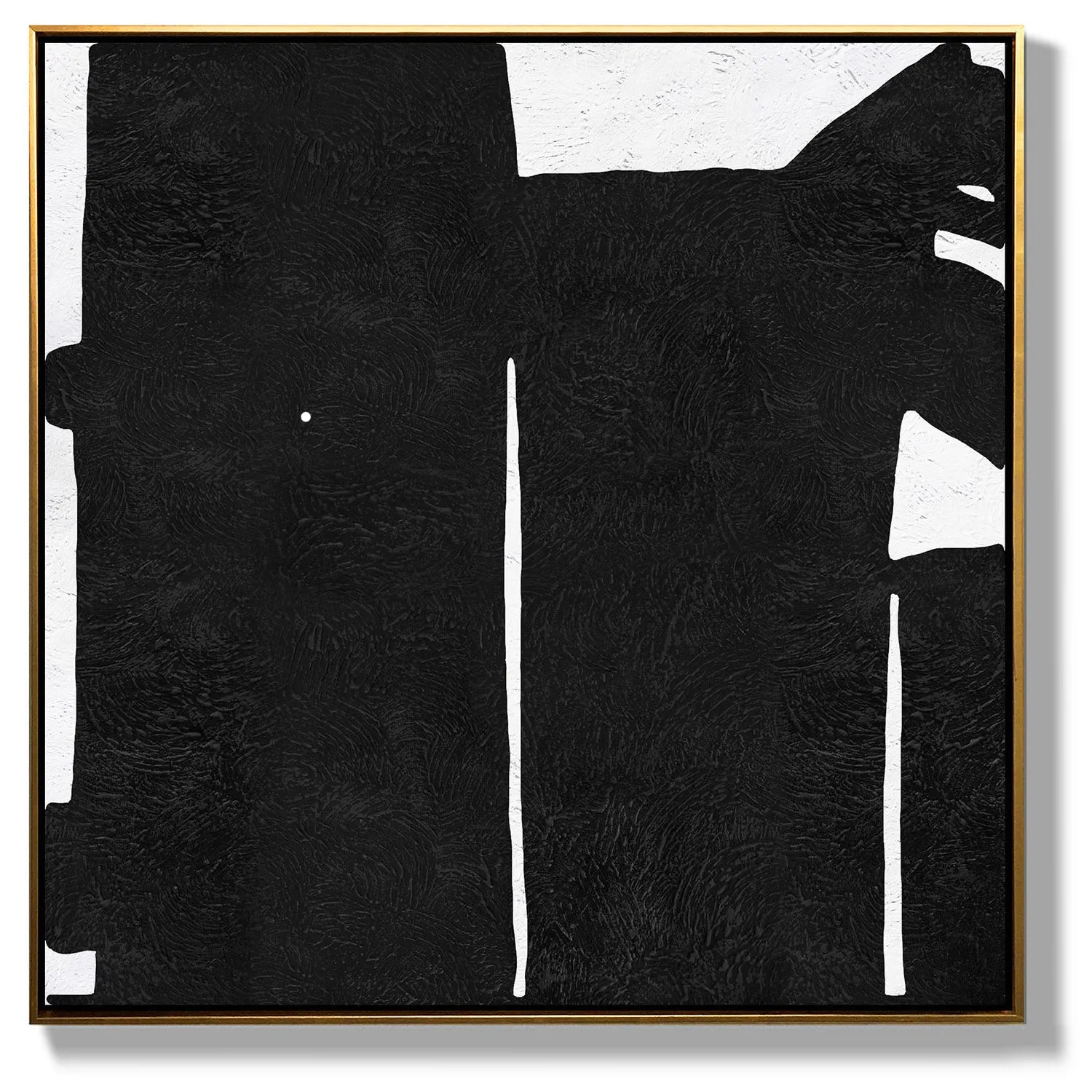 Minimal Black and White Painting MN25A