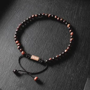 Minimal Collection - Red Tiger Eye Bead Bracelet