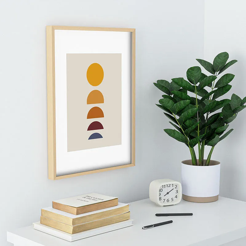 Minimal Sunrise Sunset I Recessed Framing Rectangle