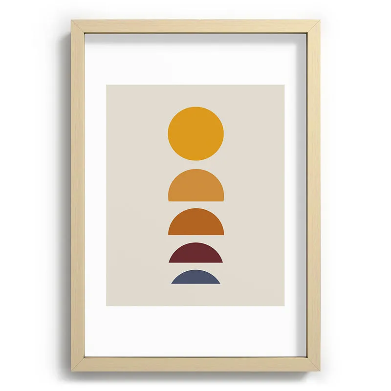 Minimal Sunrise Sunset I Recessed Framing Rectangle