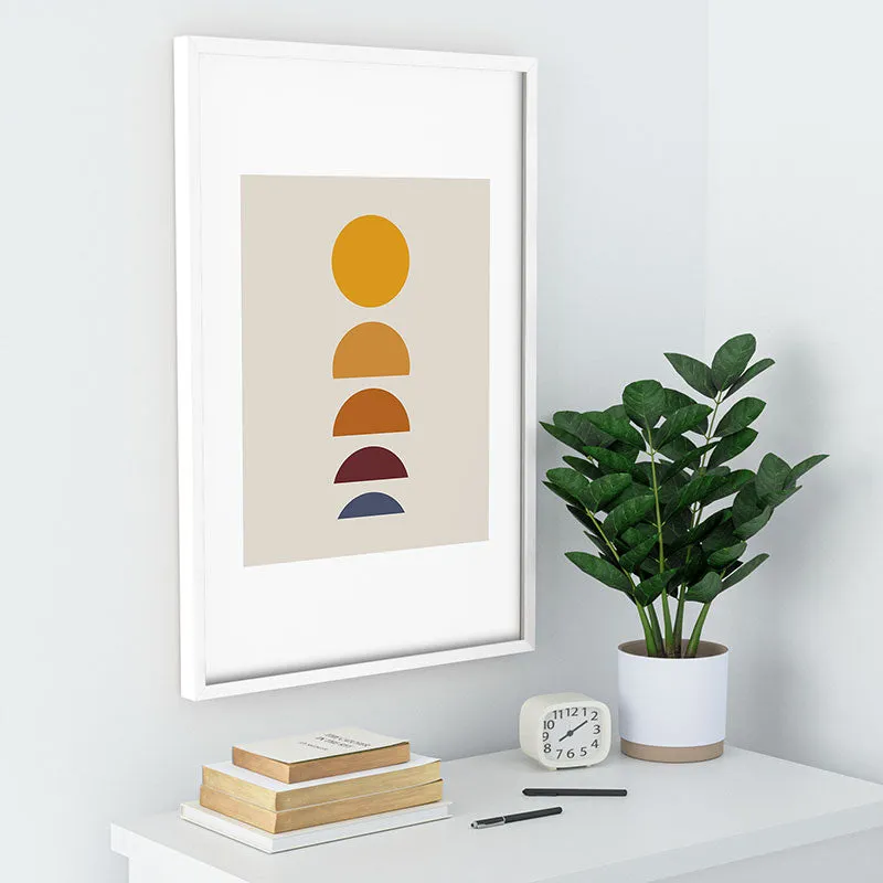 Minimal Sunrise Sunset I Recessed Framing Rectangle