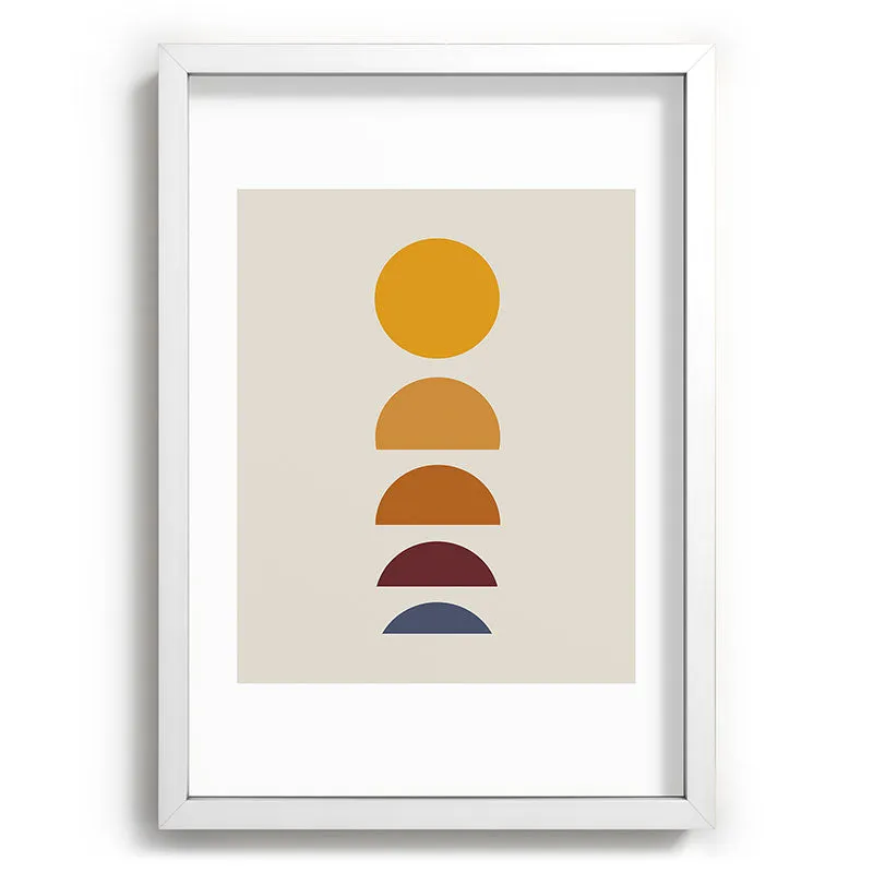 Minimal Sunrise Sunset I Recessed Framing Rectangle