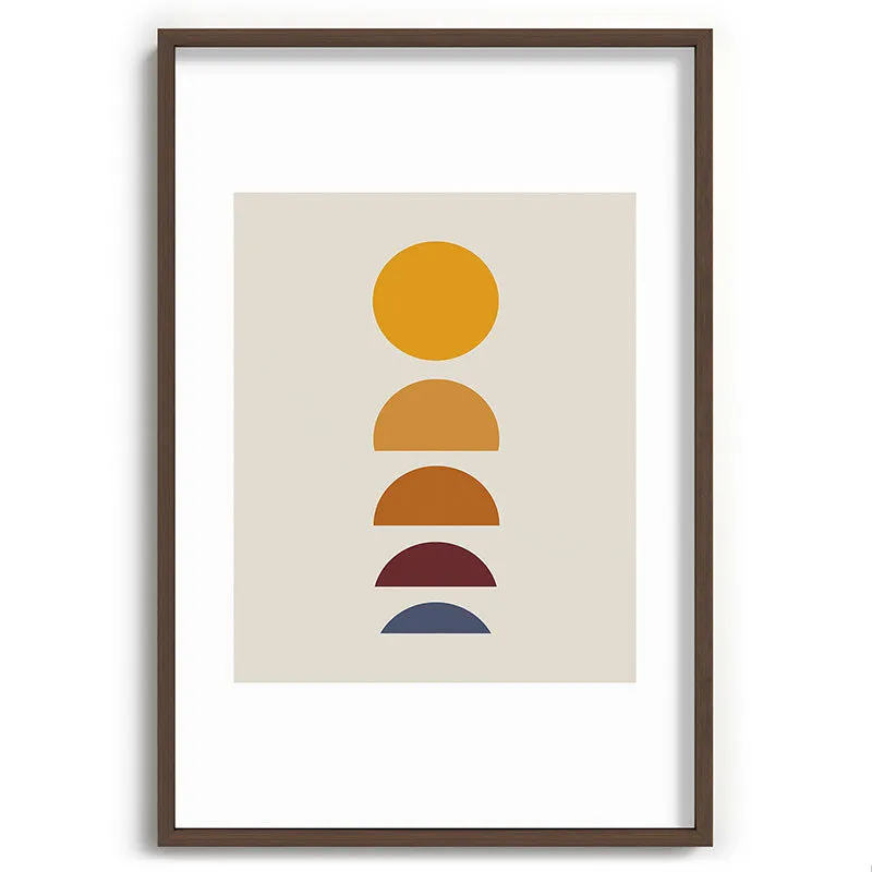 Minimal Sunrise Sunset I Recessed Framing Rectangle