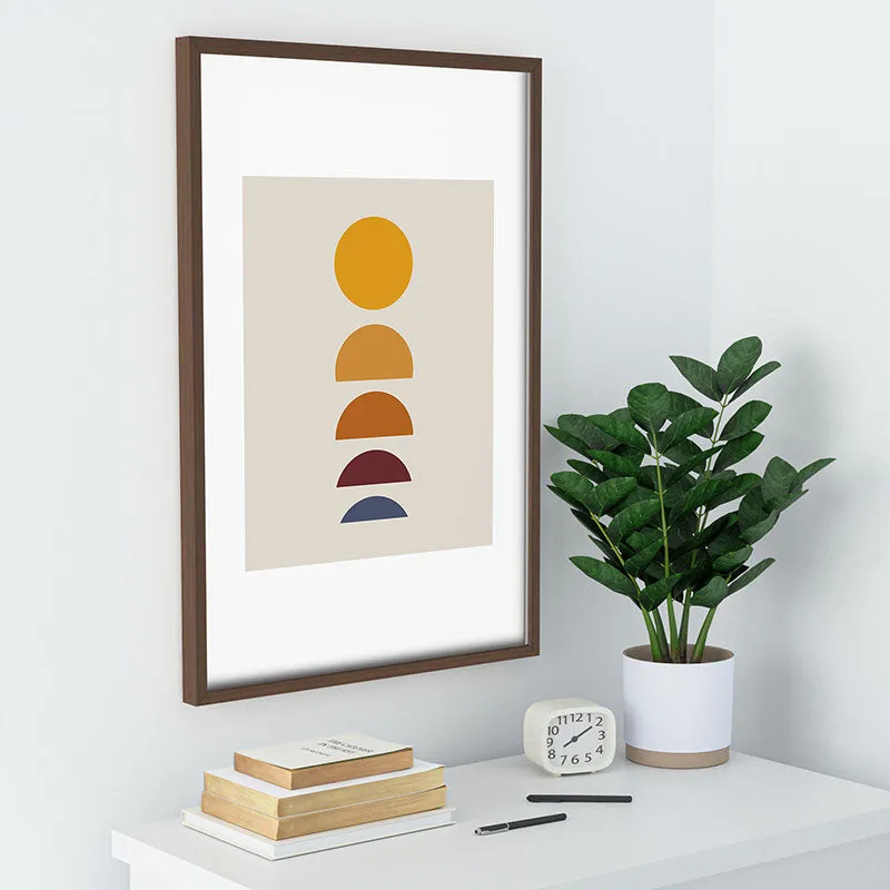 Minimal Sunrise Sunset I Recessed Framing Rectangle