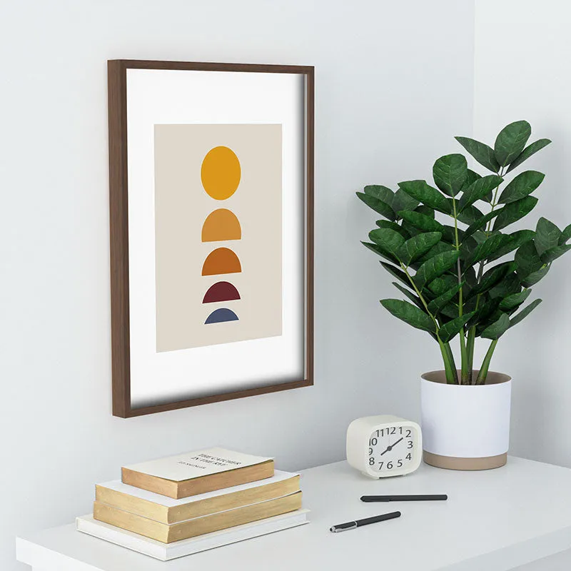 Minimal Sunrise Sunset I Recessed Framing Rectangle