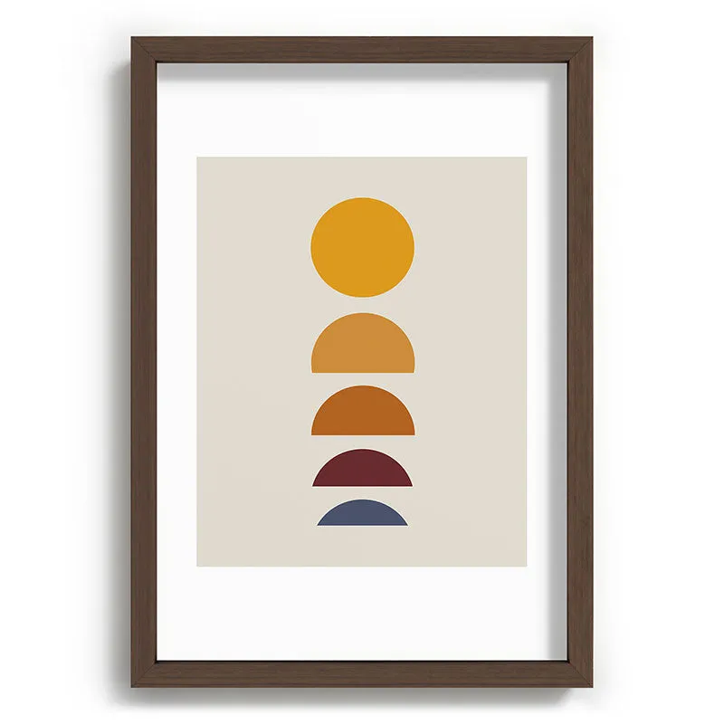Minimal Sunrise Sunset I Recessed Framing Rectangle