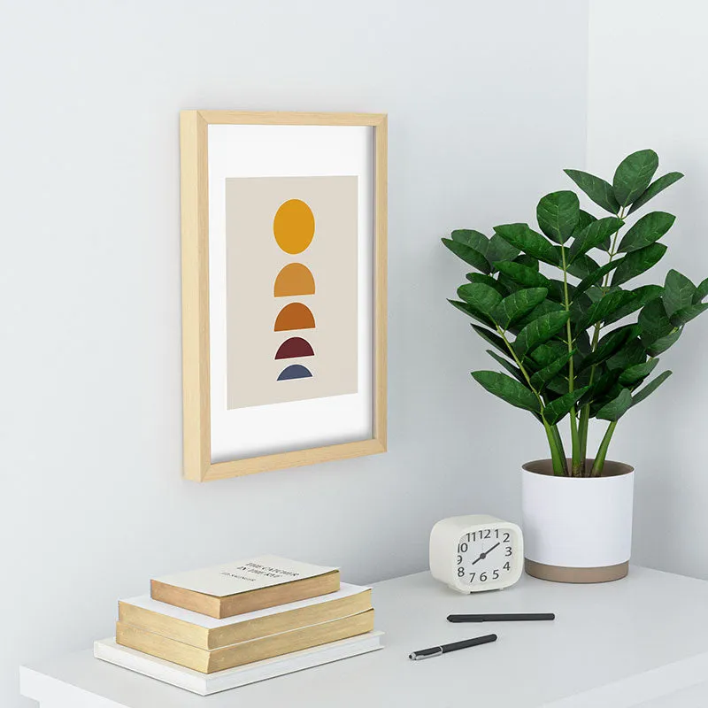 Minimal Sunrise Sunset I Recessed Framing Rectangle