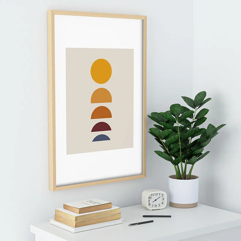 Minimal Sunrise Sunset I Recessed Framing Rectangle